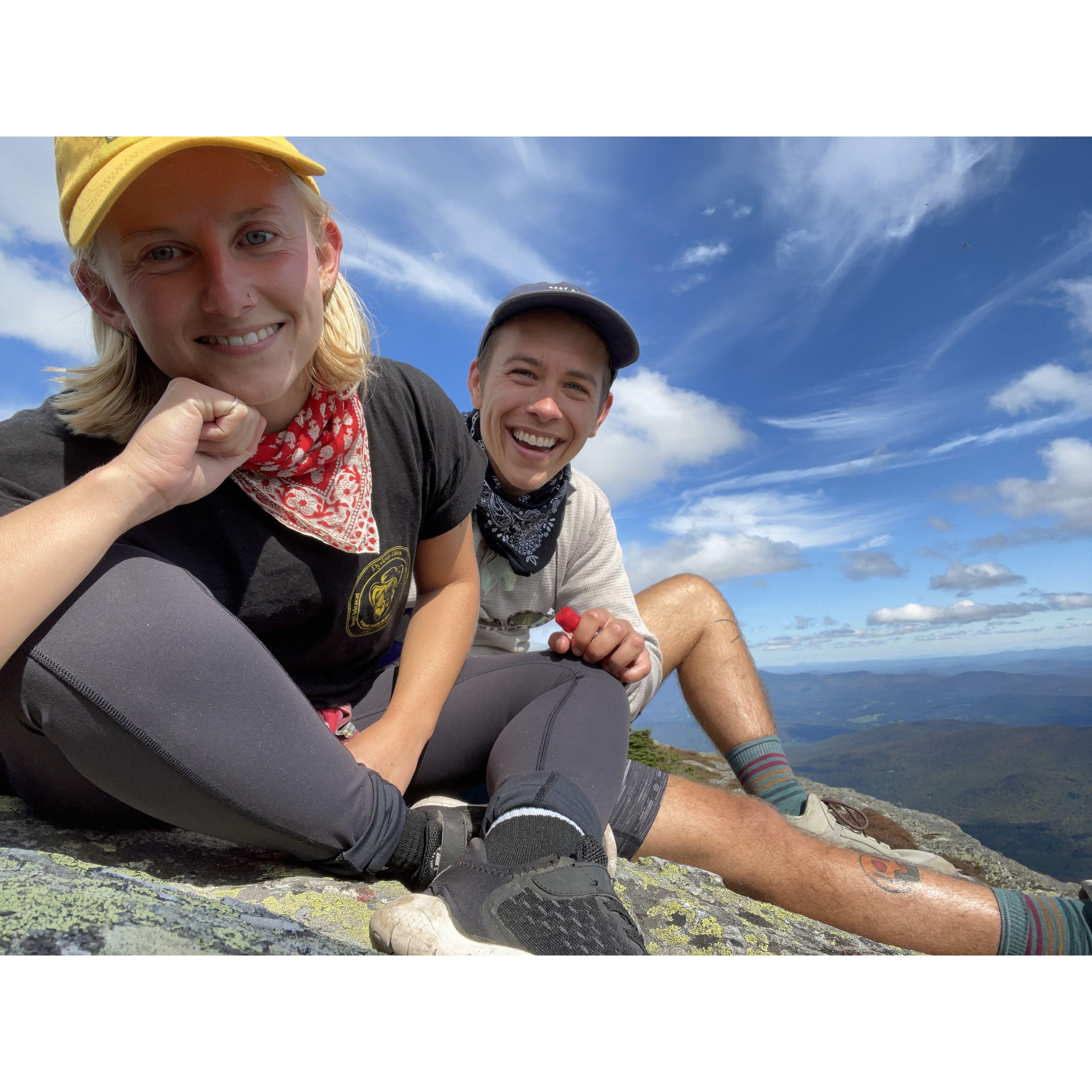 You're not safe from nips, even atop Camel's Hump