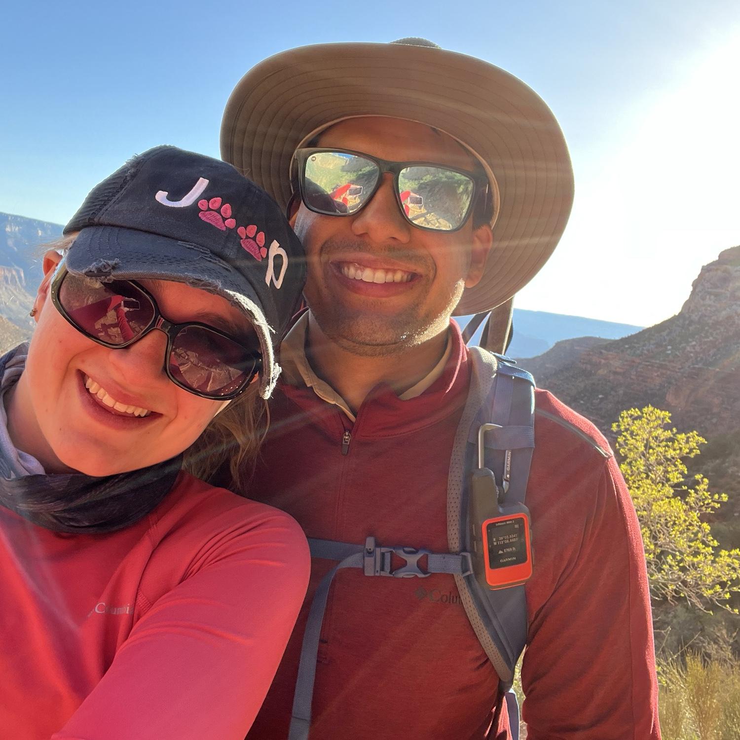 Best selfie from the hike! Landon said he could spot Lexi from a couple hundred feet away because she was wearing bright pink!