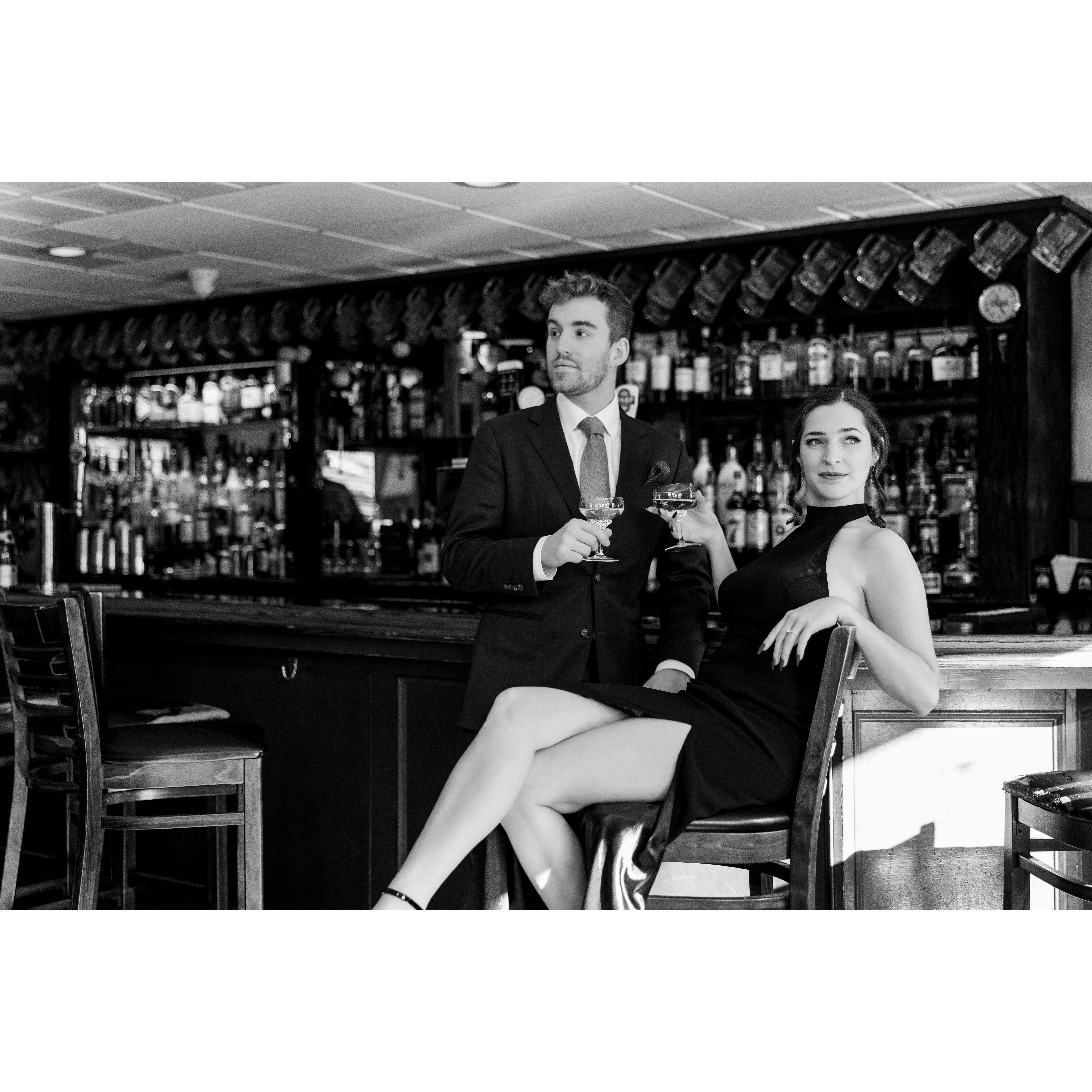 Some of our favorites from our second engagement photoshoot at "The Nest" - our local Irish Pub in Bristol owned by our good friend Eddie