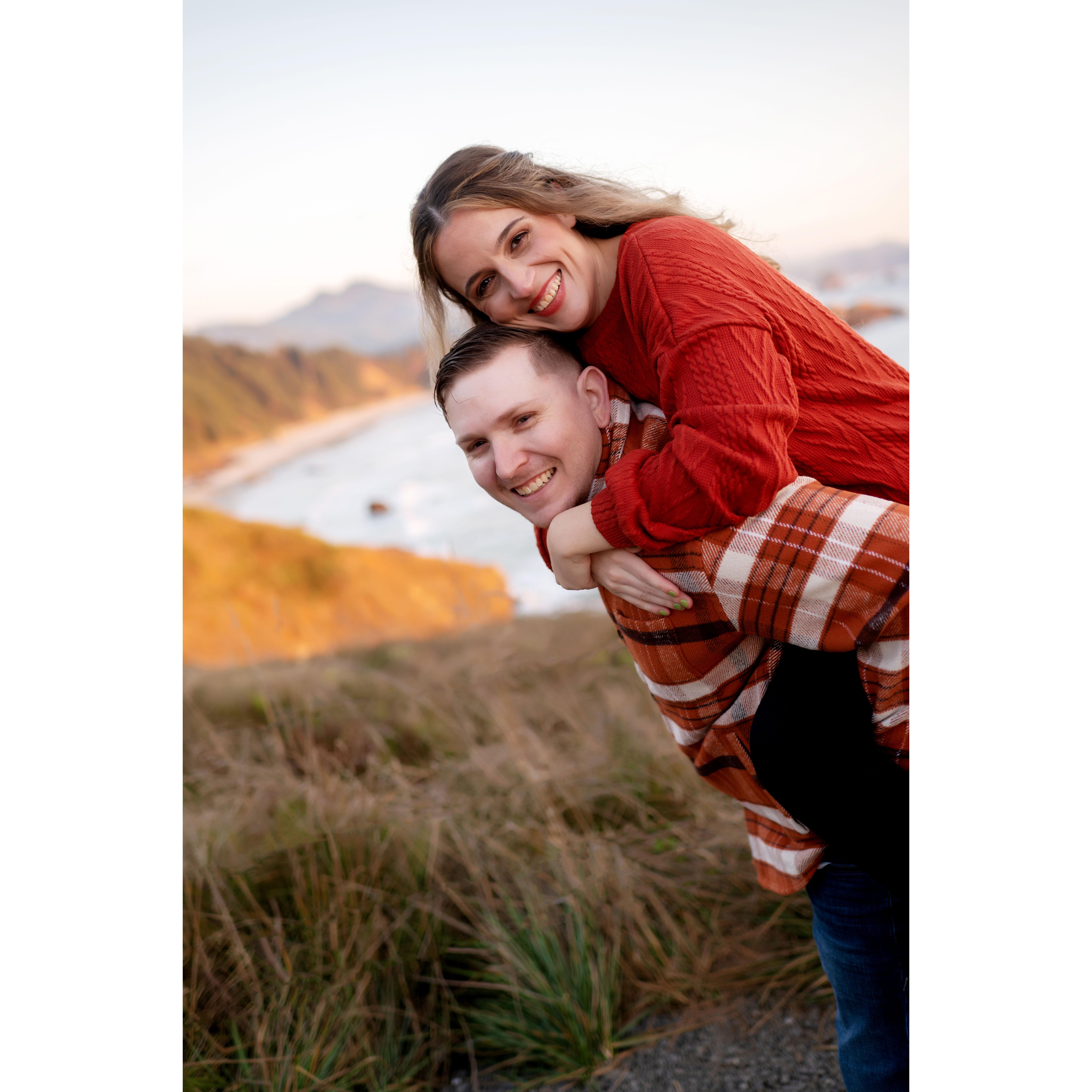 Engagement Photo Shoot. Ecola State Park, OR 9/7/23