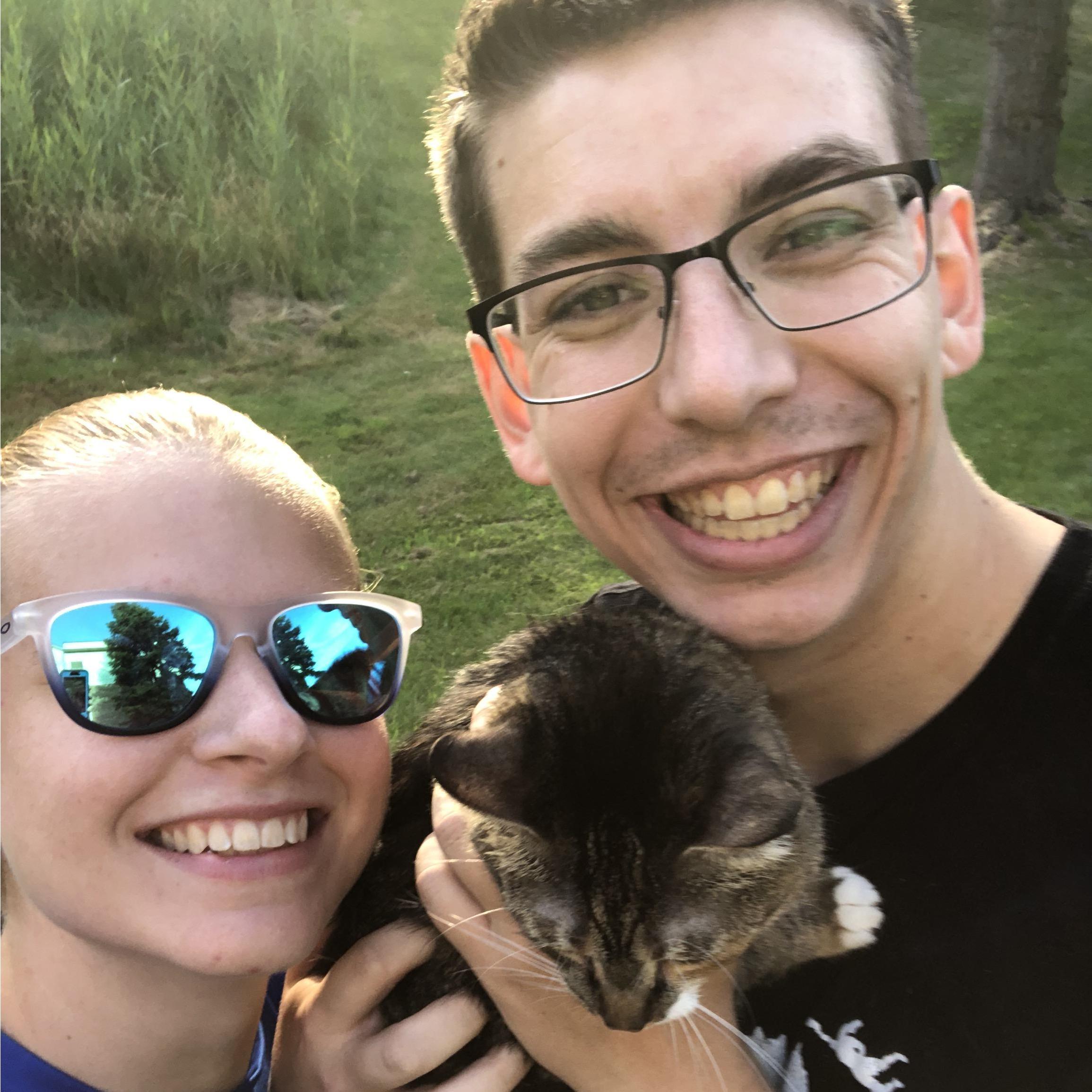 Meet Lexie, our cat, who was less than thrilled about being picked up for this photo.