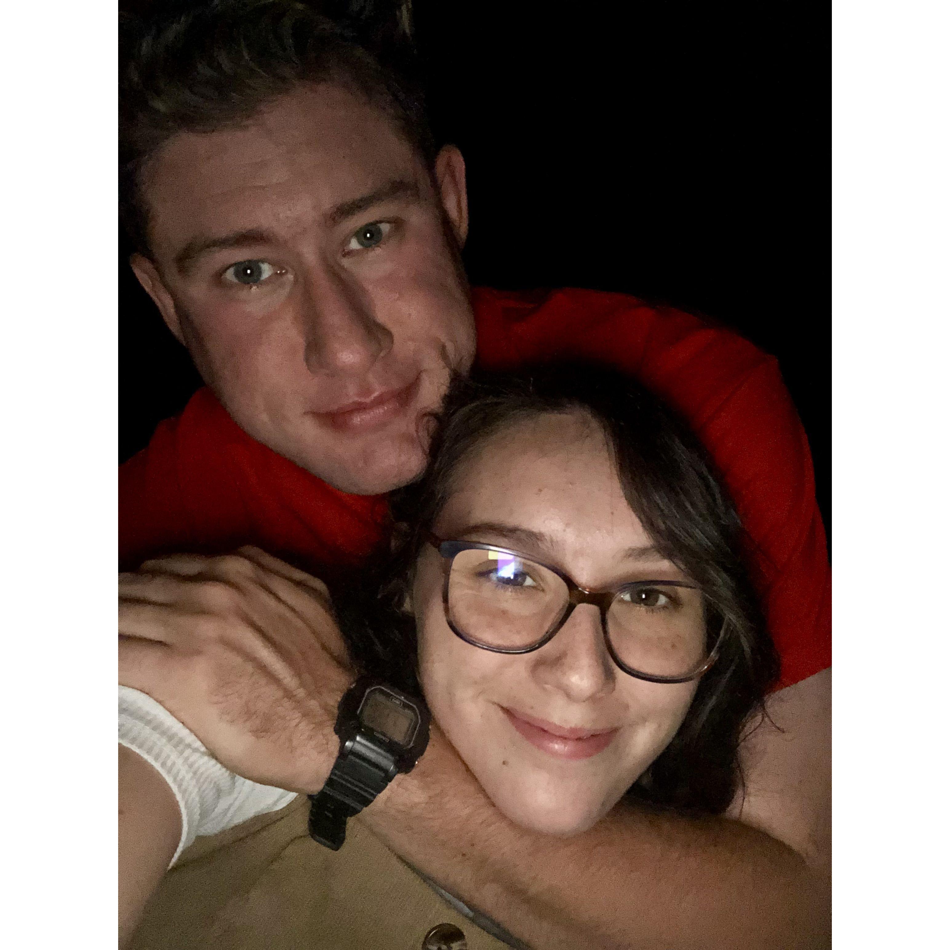 Our first bonfire together.