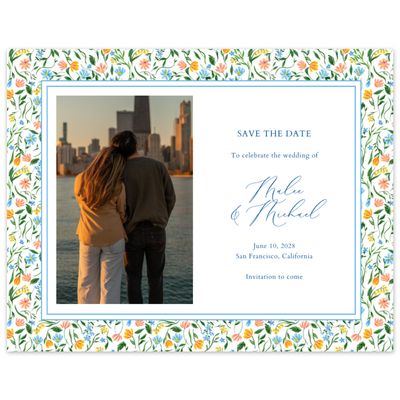 Cobalt, Blue Wedding Digital Save the Date - Ariella Photo