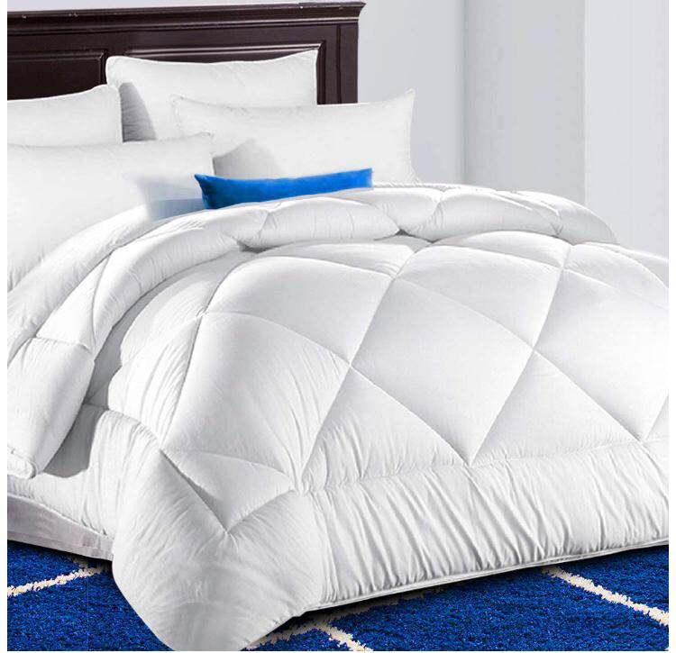 King Comforter Soft Quilted Down Alternative Duvet Insert with Corner Tabs Warm Winter 2100 Series, Luxury Fluffy Reversible Hotel Collection,Hypoallergenic for All Season,Snow White,90 x 102 inches