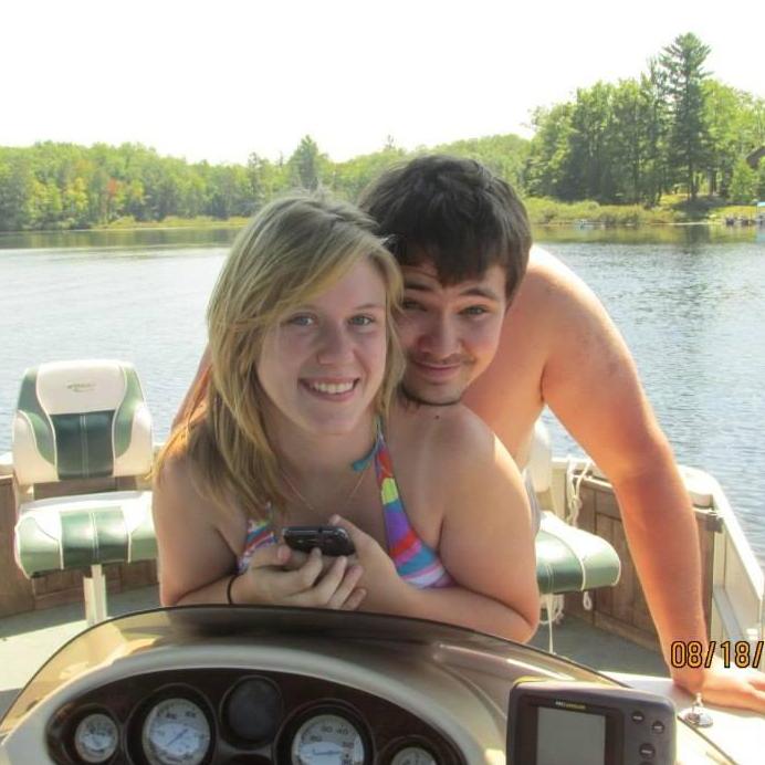 Hanging out at the lake in 2013