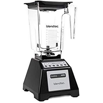 Blendtec Total Classic Original Blender with FourSide Jar (75oz volume/32 oz Wet/Dry Fillable), Professional-Grade Power, 6 Pre-programmed Cycles, 10-speeds, Black