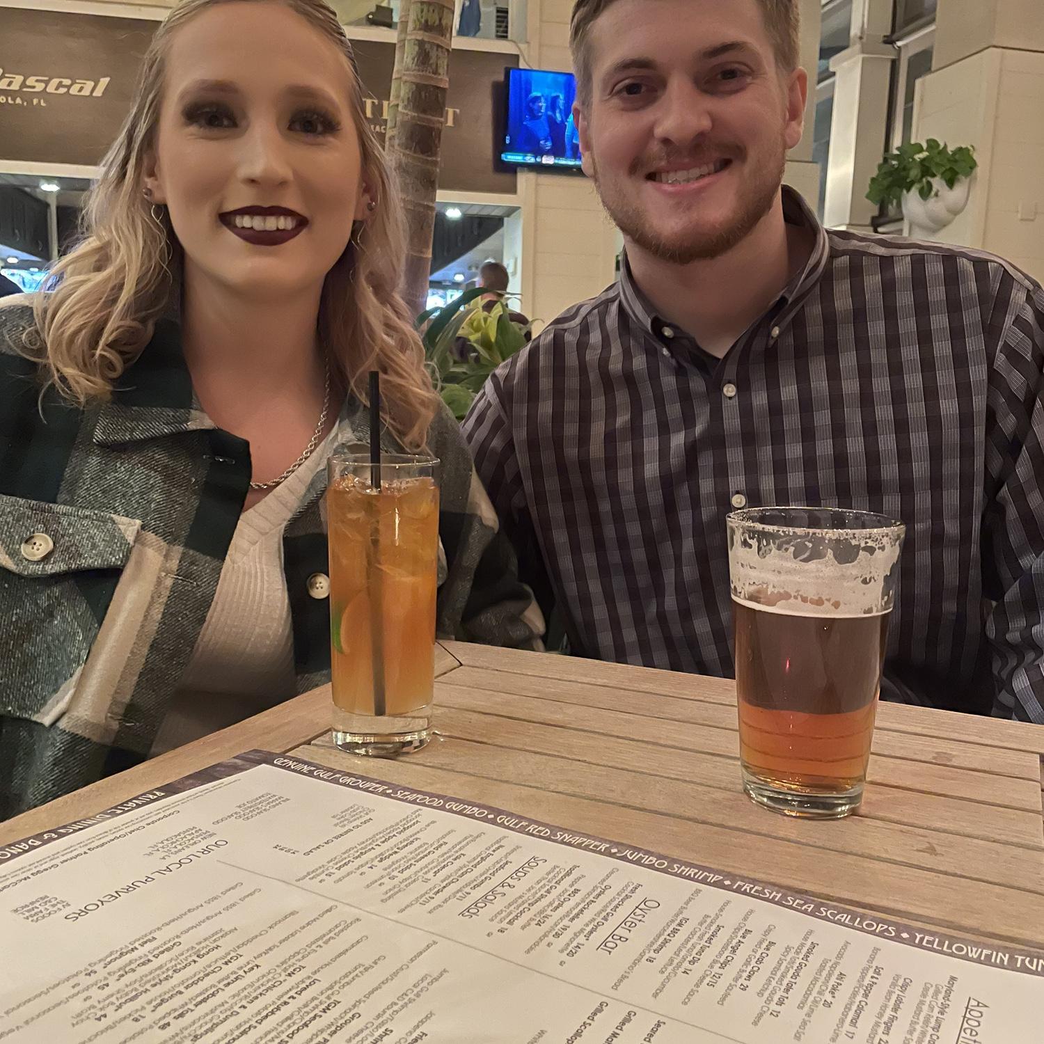 Dinner in Destin, Florida.