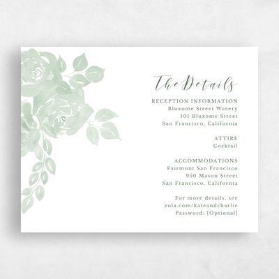 Green Floral Wedding Enclosure - Clemson