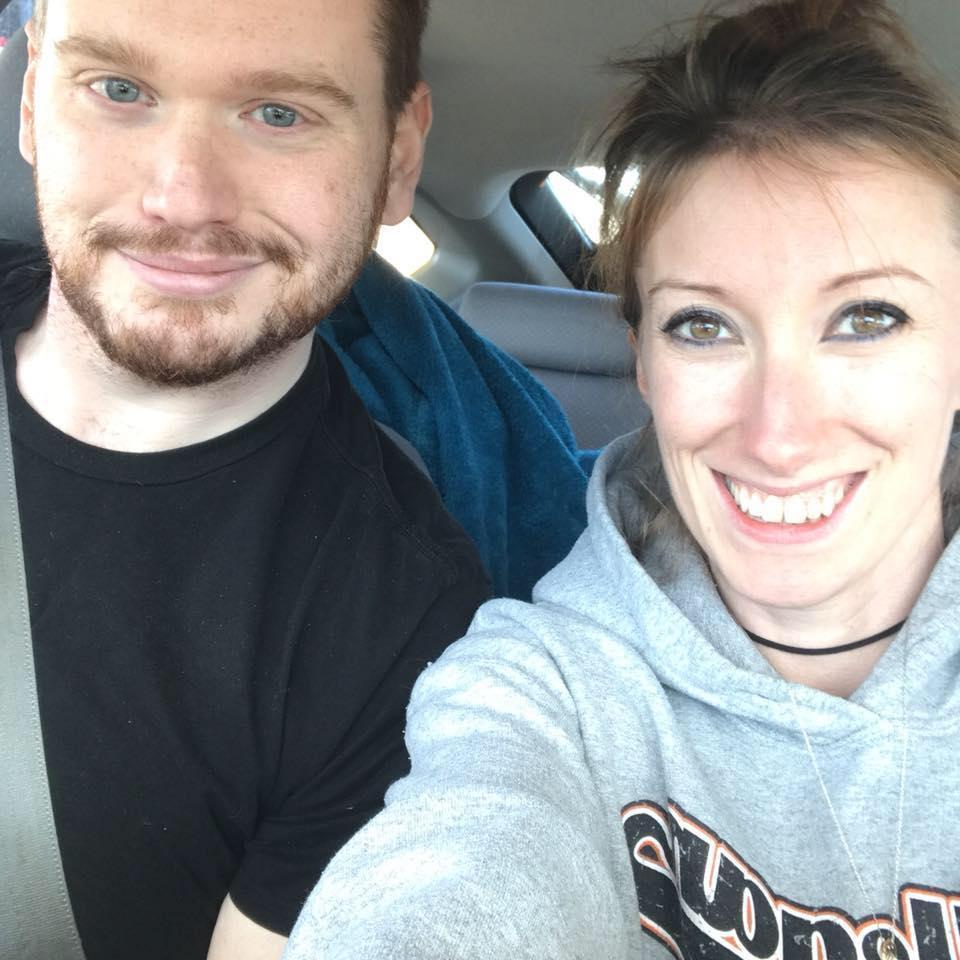 One of our first small road trips together! 8 hours of driving that day! We saw a random chicken on the side of the road :D