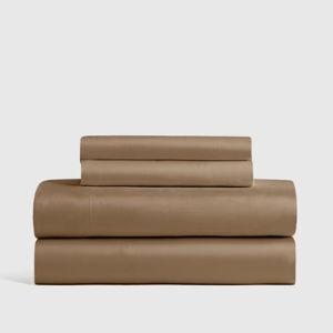 Organic Bamboo Sheet Set | Queen Size in Walnut