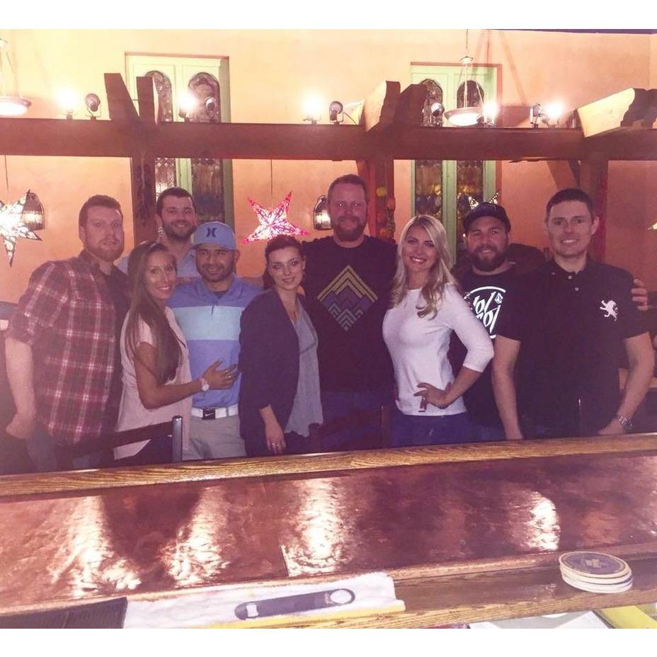 Dinner with friends to celebrate Roccos birthday!