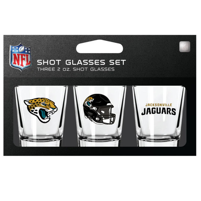 Jacksonville Jaguars 3pc Shot Glass Set