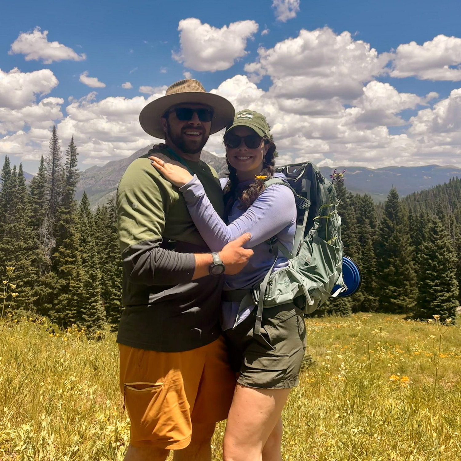 Matias & Malorie love to go hiking and any excuse to be outside!