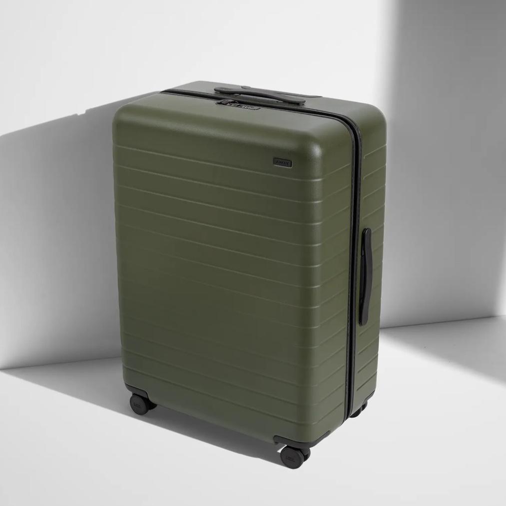 The Large Away Luggage in Olive Green