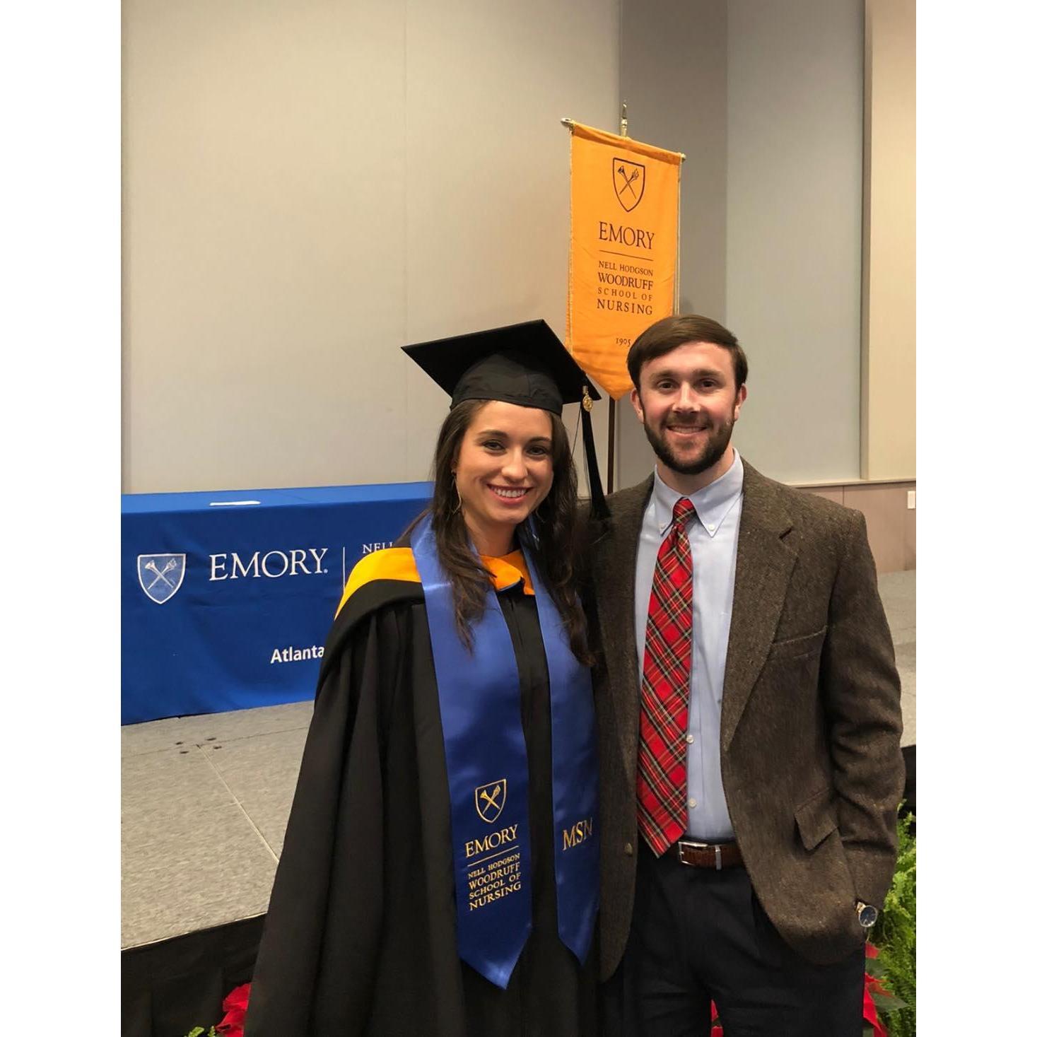 Lindsey's MSN graduation at Emory University