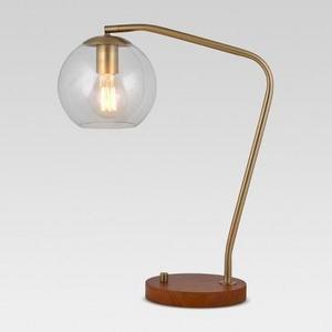 Madrot Glass Globe Desk Lamp Brass Lamp Only - Project 62™