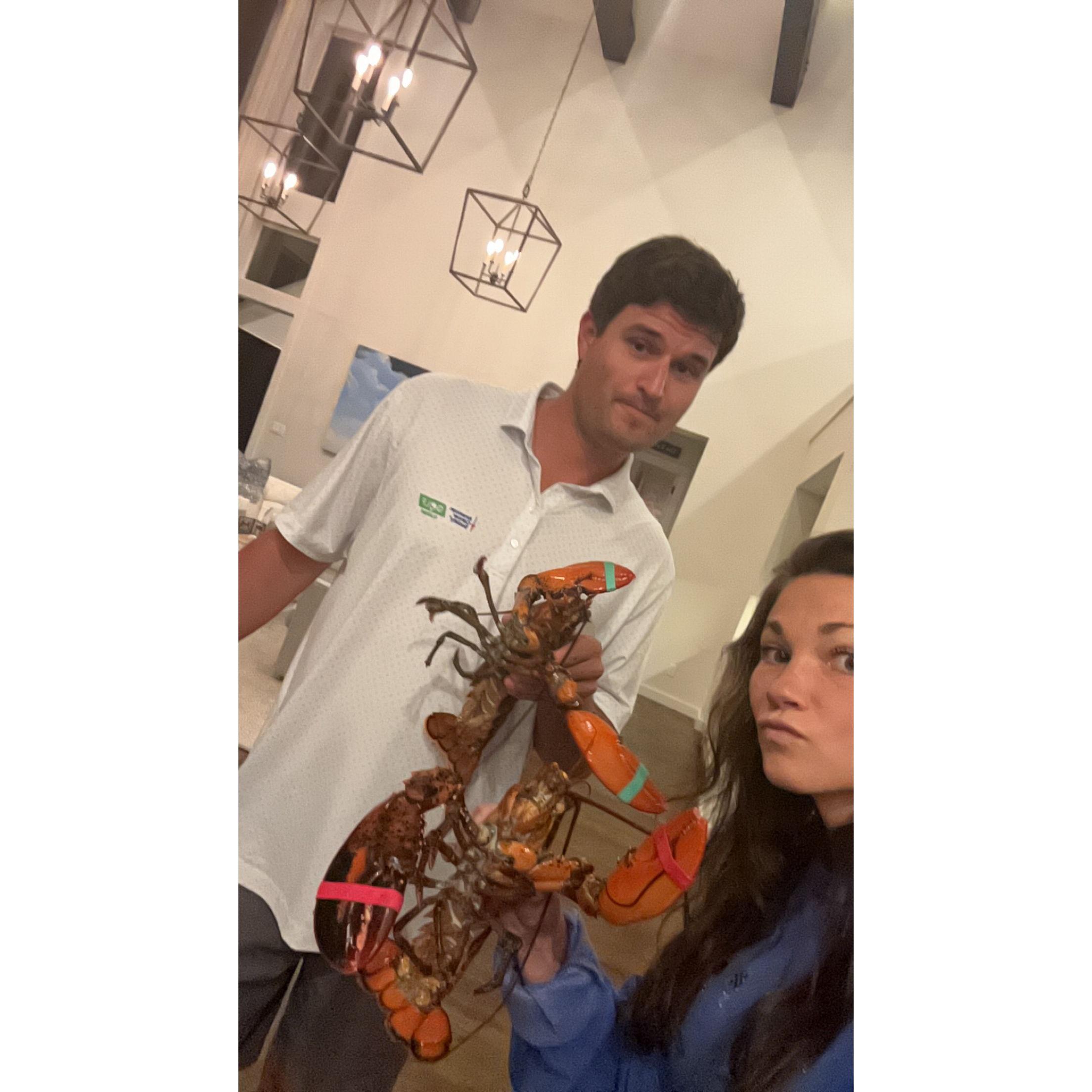 First Lobster boil!