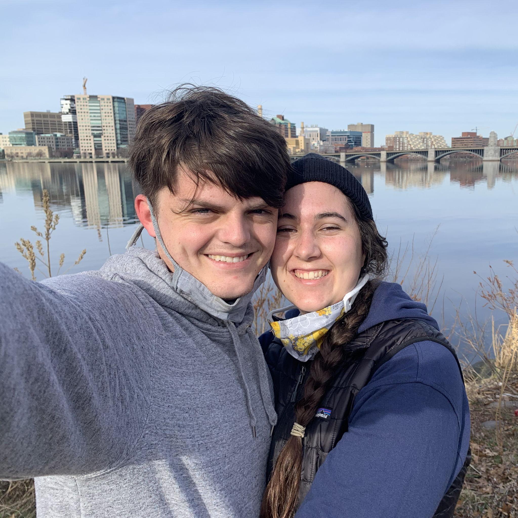 In 2020, Kaelyn and Zach spent some time with “Zoom College.” Kaelyn moved to Massachusetts, and Zach visited over the next couple of years. Pictured here exploring the city together.
