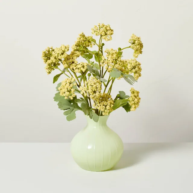 16" Faux Yellow Sedum Floral Summer Arrangement - Hearth & Hand™ with Magnolia