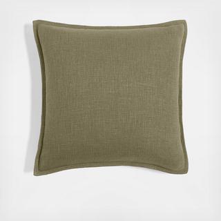 Laundered Linen Square Pillow Cover