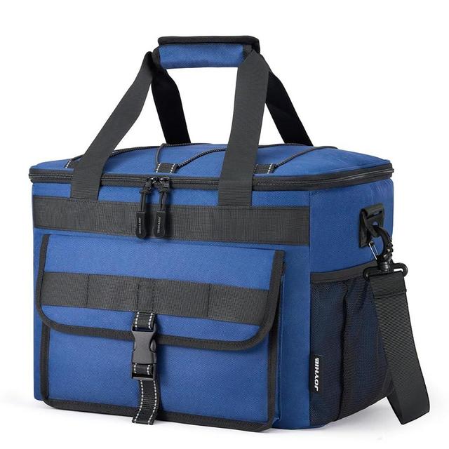 JOYHILL Lunch Box for Men, 40 Cans Large Insulated Lunch Bag, Leakproof Portable Cooler Bag with Shoulder Strap for Camping, Beach, Outdoor, Picnic, Food Delivery 30L,Blue