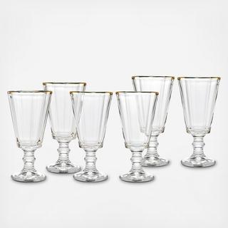 Grandeur Gold Banded Cordial Glass, Set of 6