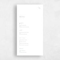 White Wedding Menu - Merick