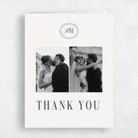 Beige Wedding Thank You - Mahogany Multiphoto