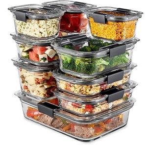 Rubbermaid® Brilliance® Glass Food Storage Containers