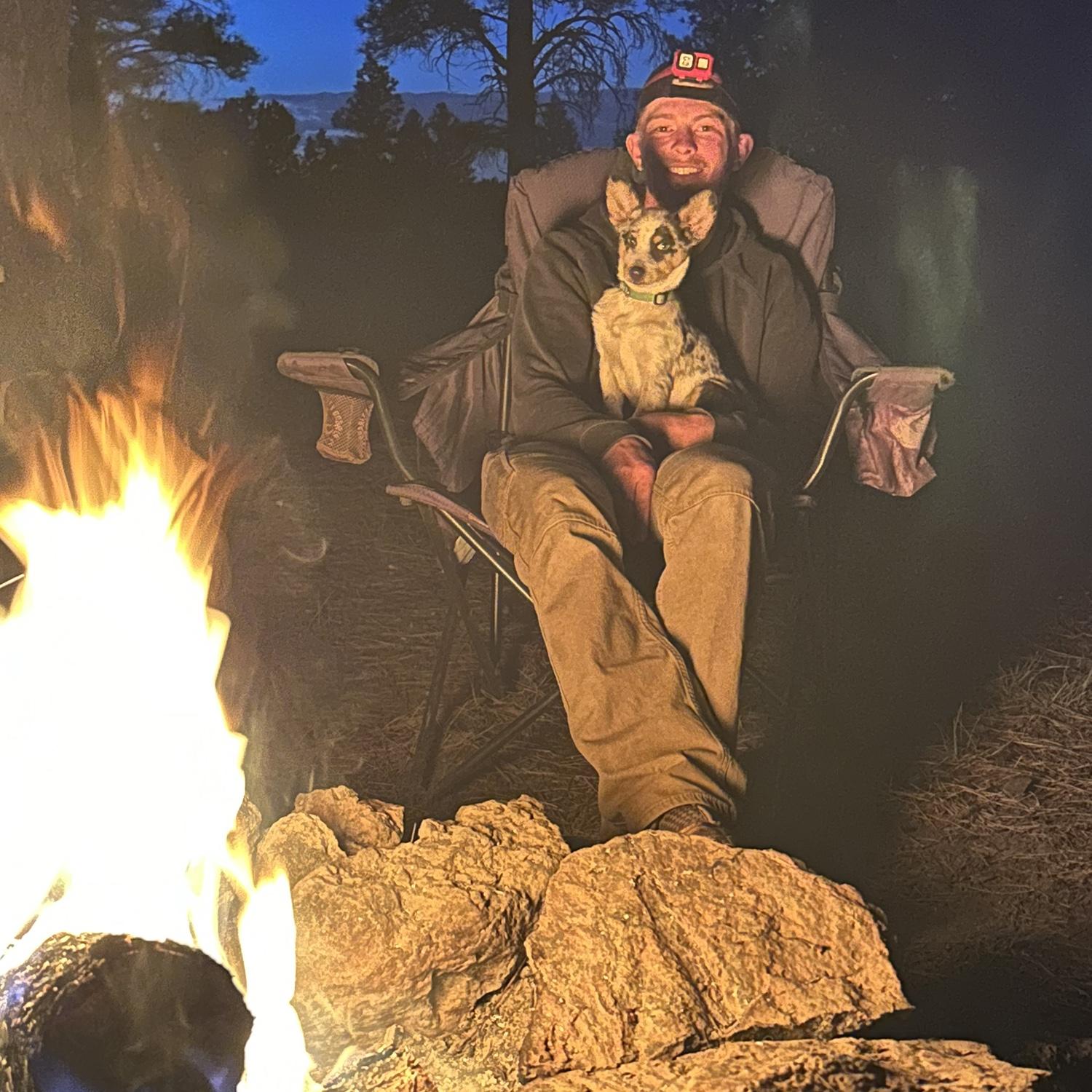 Blue’s first camping trip