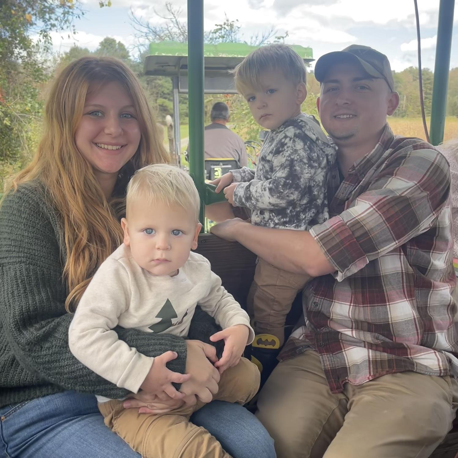 Hayride and pumpkin picking!