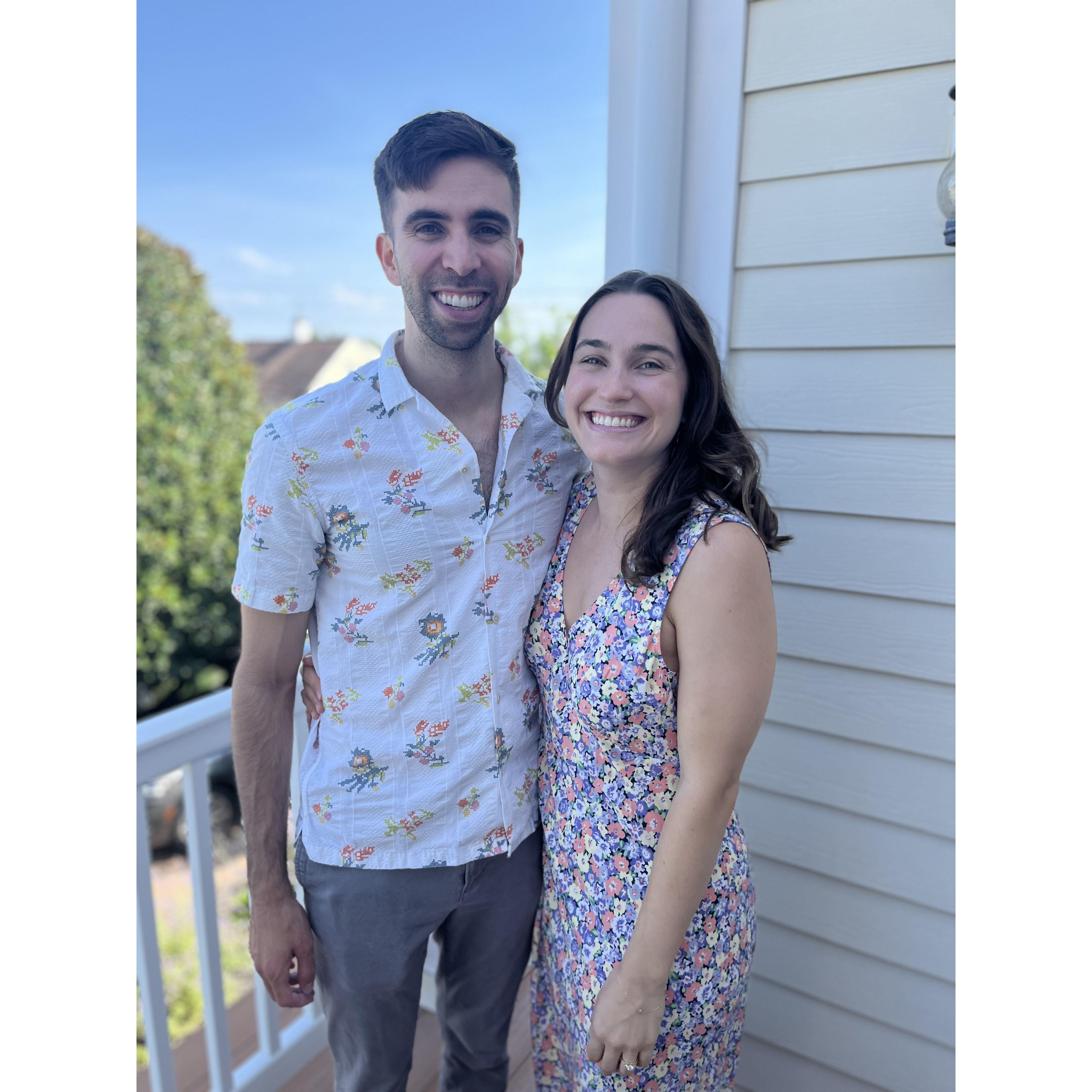 Celebrating our Engagement at the Shore!