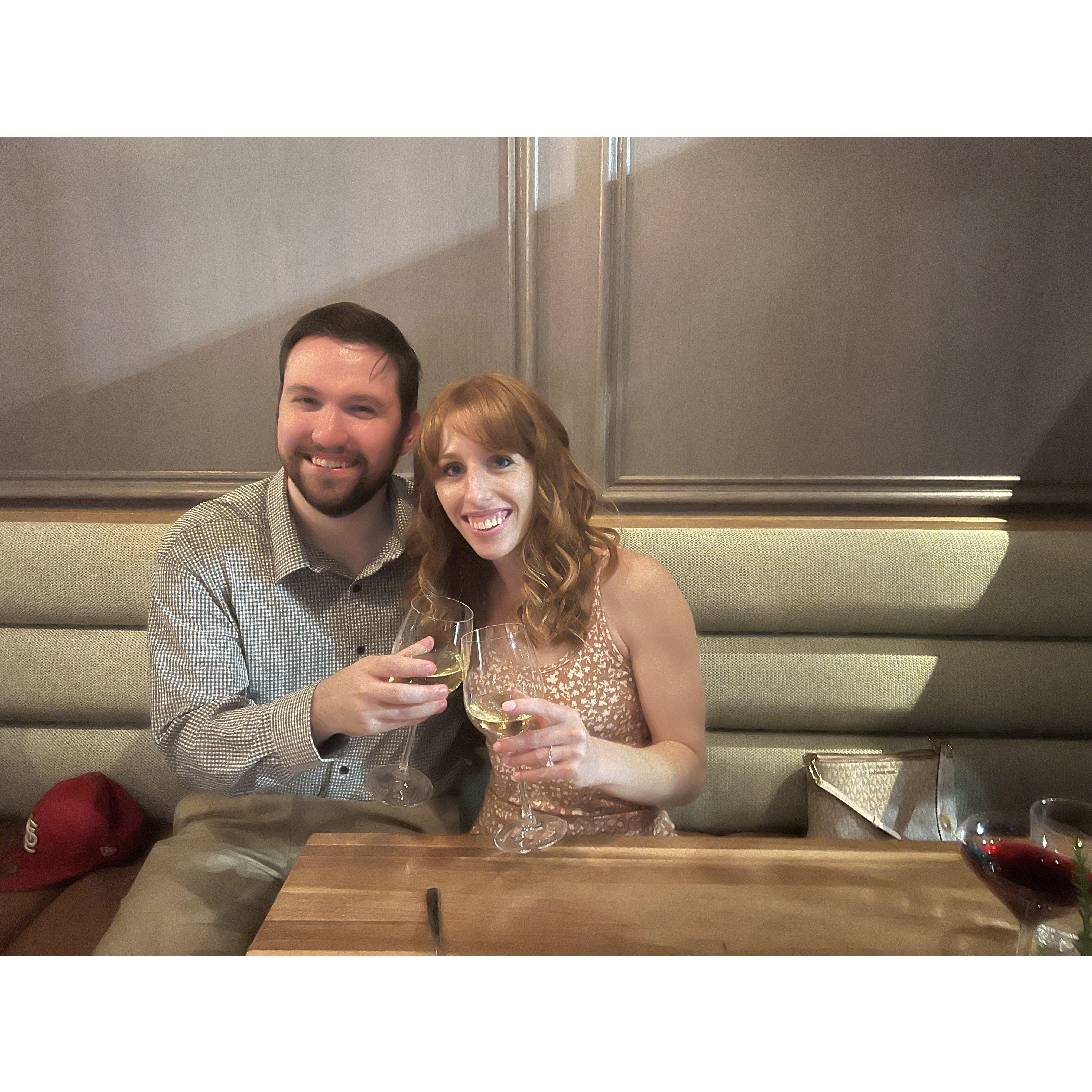 The night we got engaged!!