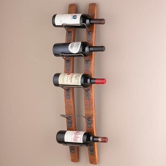 Barrel Stave Wall Wine Rack