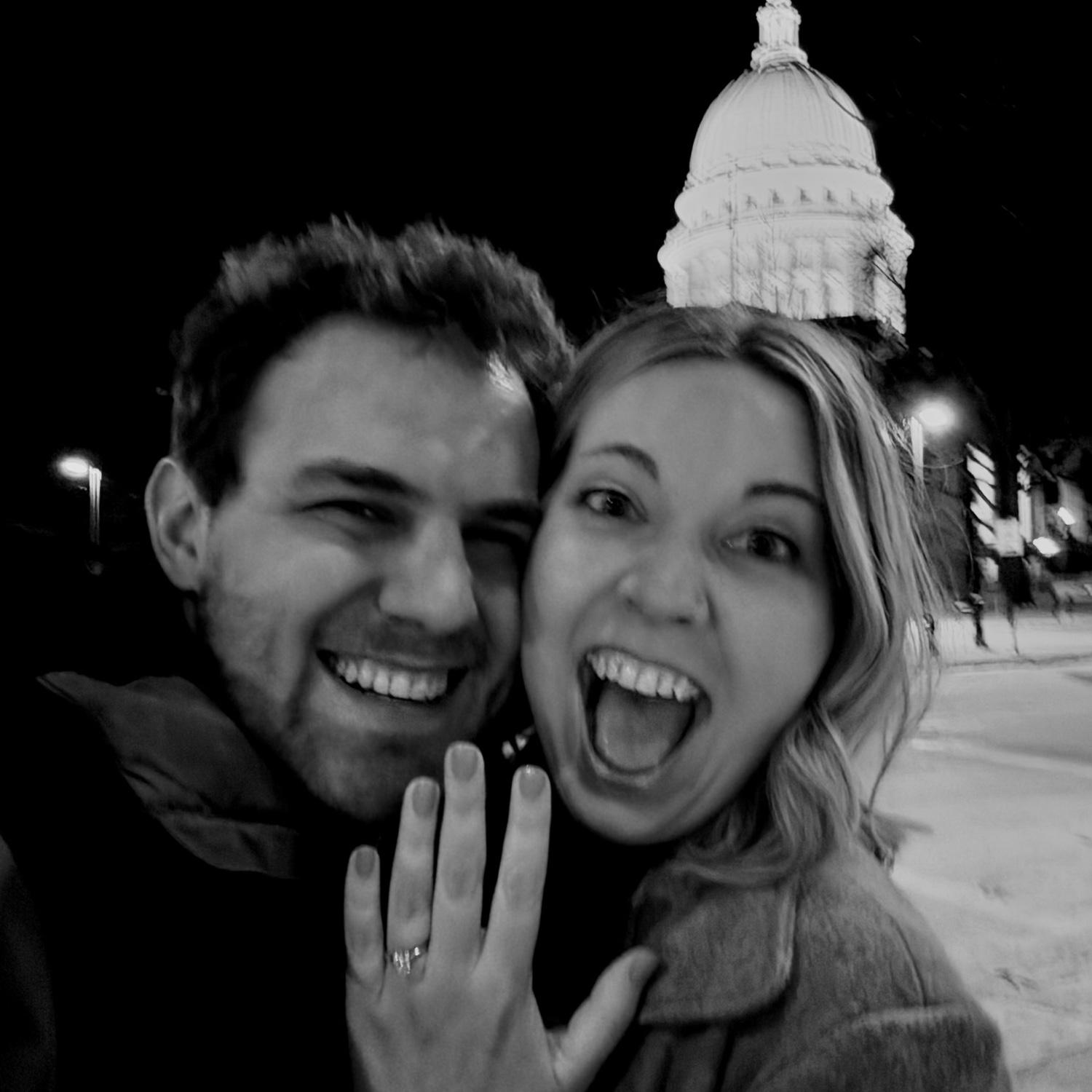 When Luke popped the question! 💍