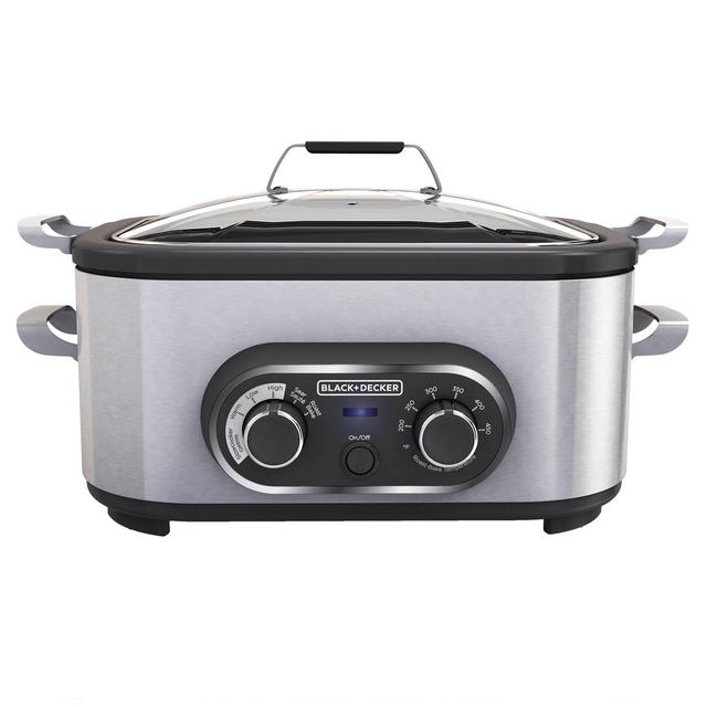 BLACK+DECKER MC1100S Multi Cooker, 6.5 Quart, Stainless Steel