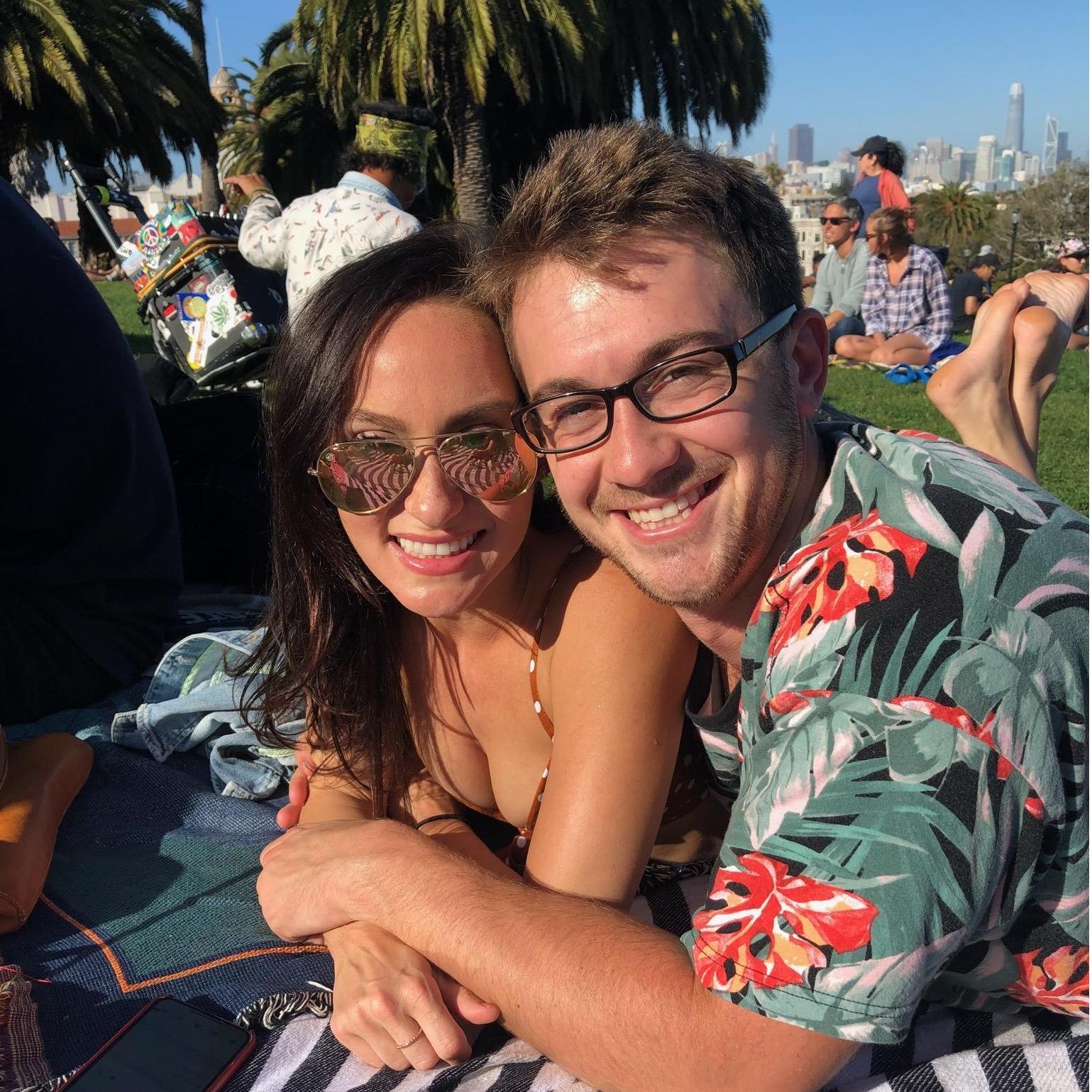 Being nerds in Dolores park, one of our favorite spots in SF