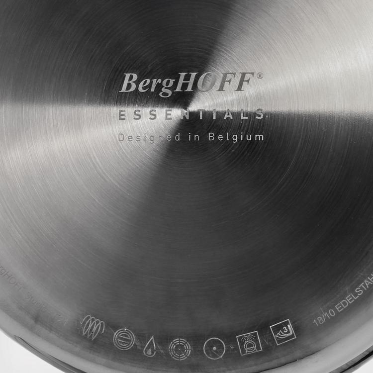 BergHOFF Professional Stainless Steel 10/18 Tri-Ply Pasta Steamer Strainer Insert , 9.5