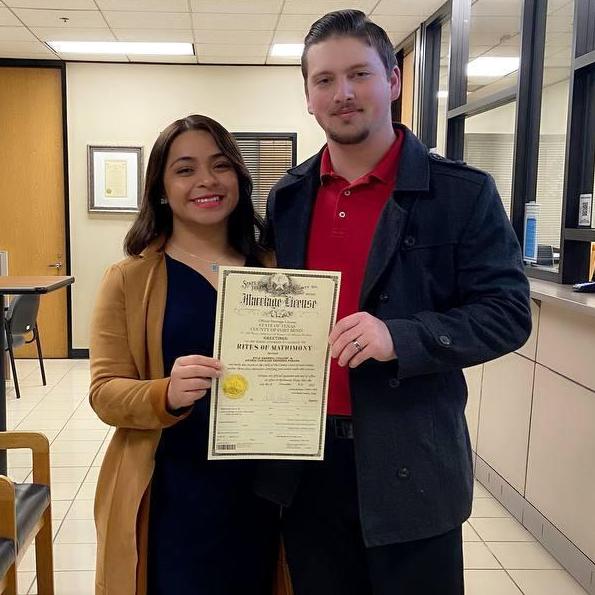 GOT OUR WEDDING LICENSE ON 11/4/21!