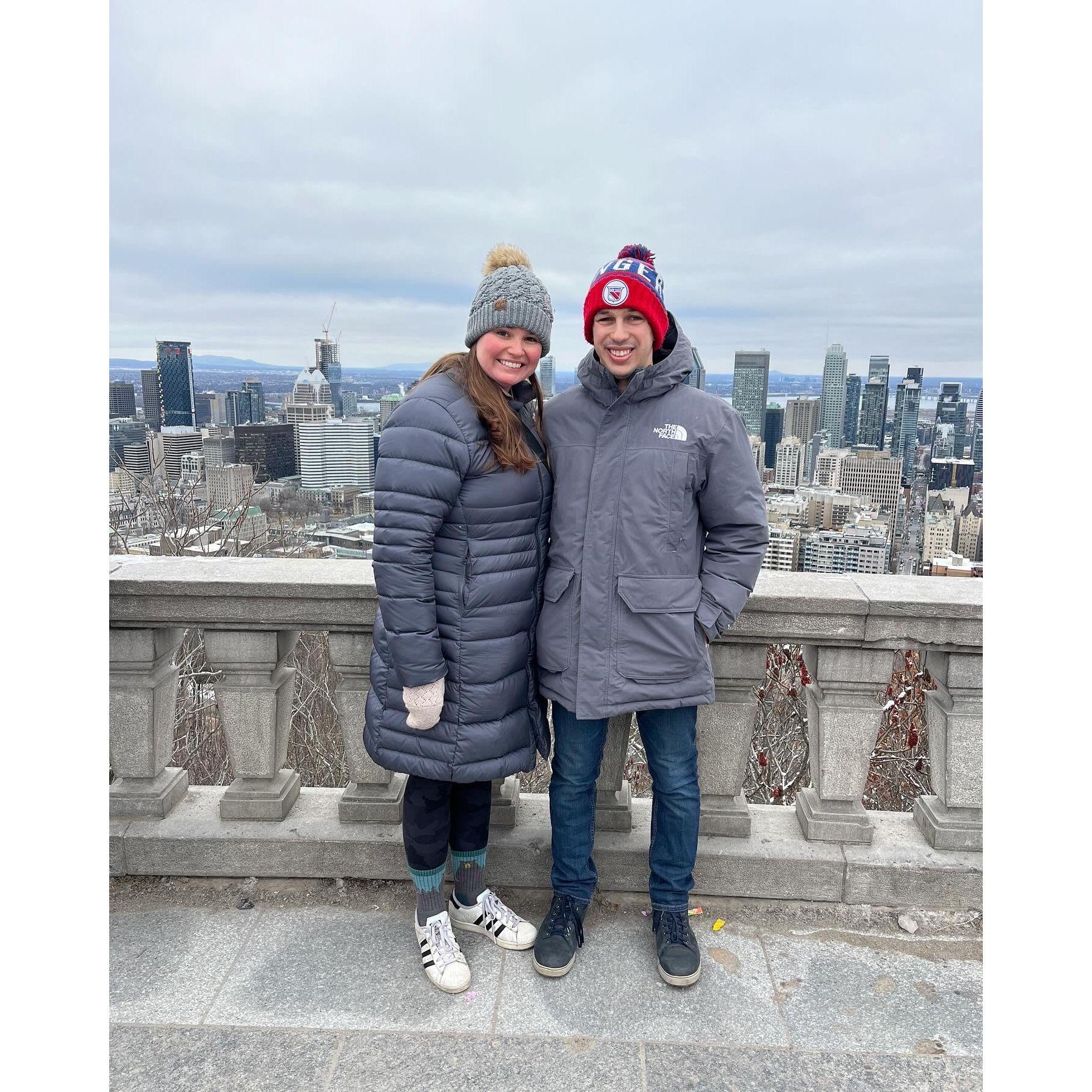 Alison and Jack's trip to Montreal on New Year's 2024.