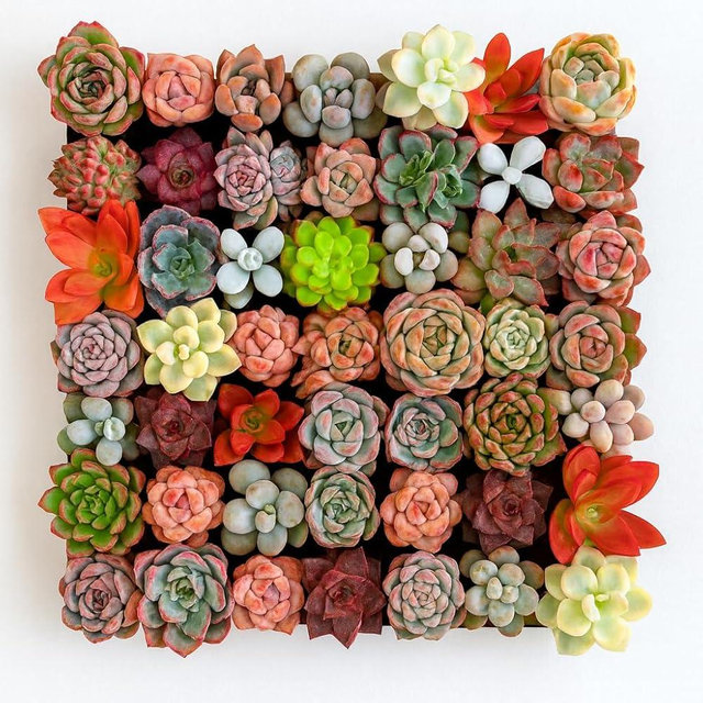 Mix DIY Rare Live Succulent Plants, 0.5-1,5" Random Mystery Bulk Succulent Live Plant, Without Pot & Soil, 12/24/100 Pcs, Garden Indoor Office Desk Decoration, Plant Gifts (24)