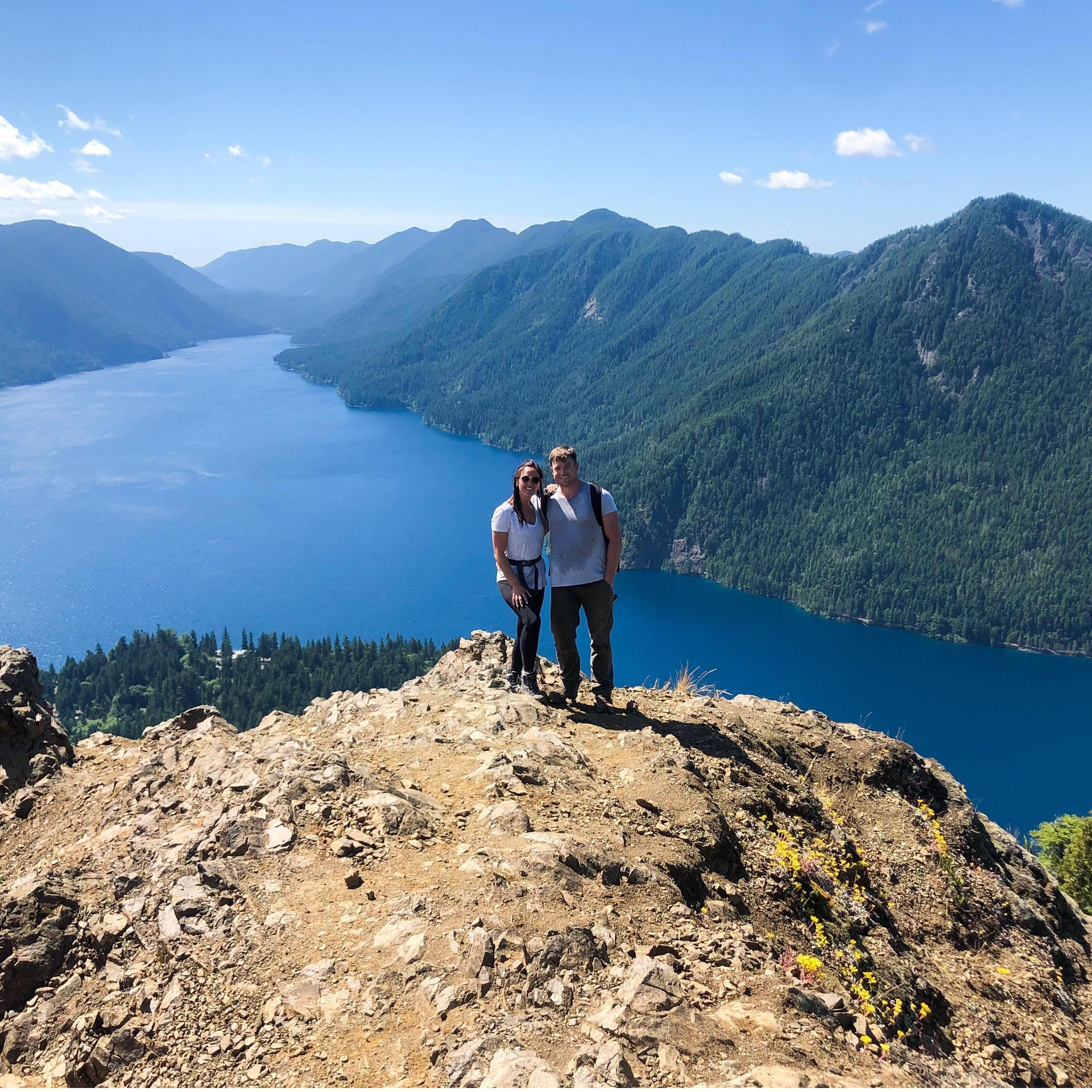 The end of the trail at Hurricane Ridge in WA. Fun fact: Lex thought Steve was going to propose here!