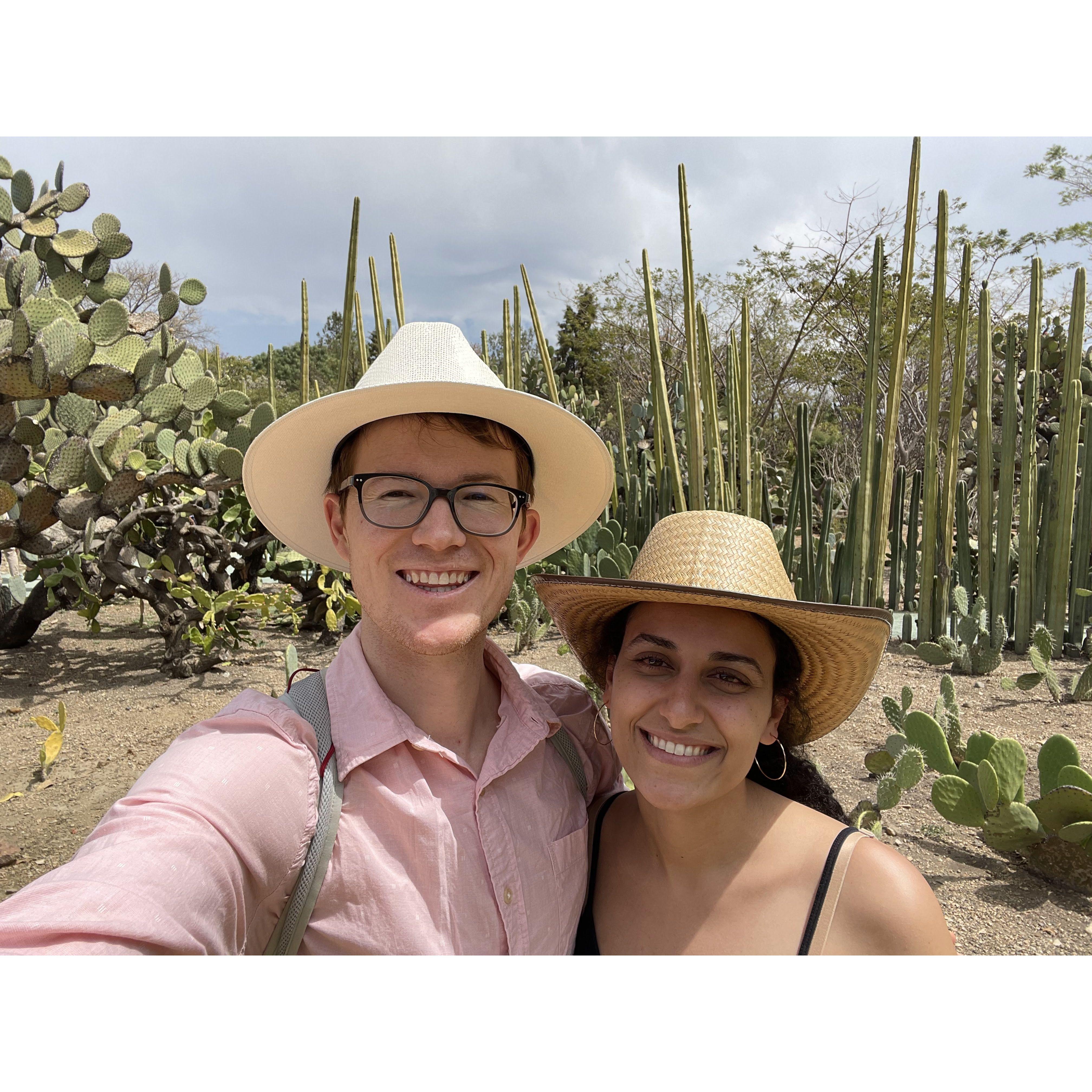 The hat didn't stop Nate from getting a sunburn.