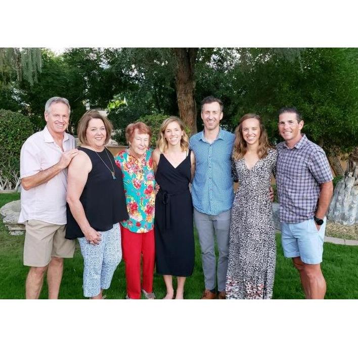 Jenny's grandmother's 90th Birthday party. Meme will be dearly missed at our wedding.