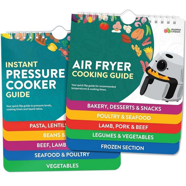 Air Fryer & Instant Pot Magnetic Cooking Guides - 7" x 6" Each - Set of 2 Instant Pot Air Fryer Accessories Cook Books - Airfryer Kitchen Accessories & Kitchen Gadgets 2025