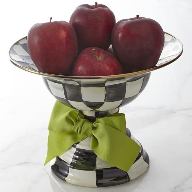 MacKenzie-ChildsLarge Courtly Check Compote