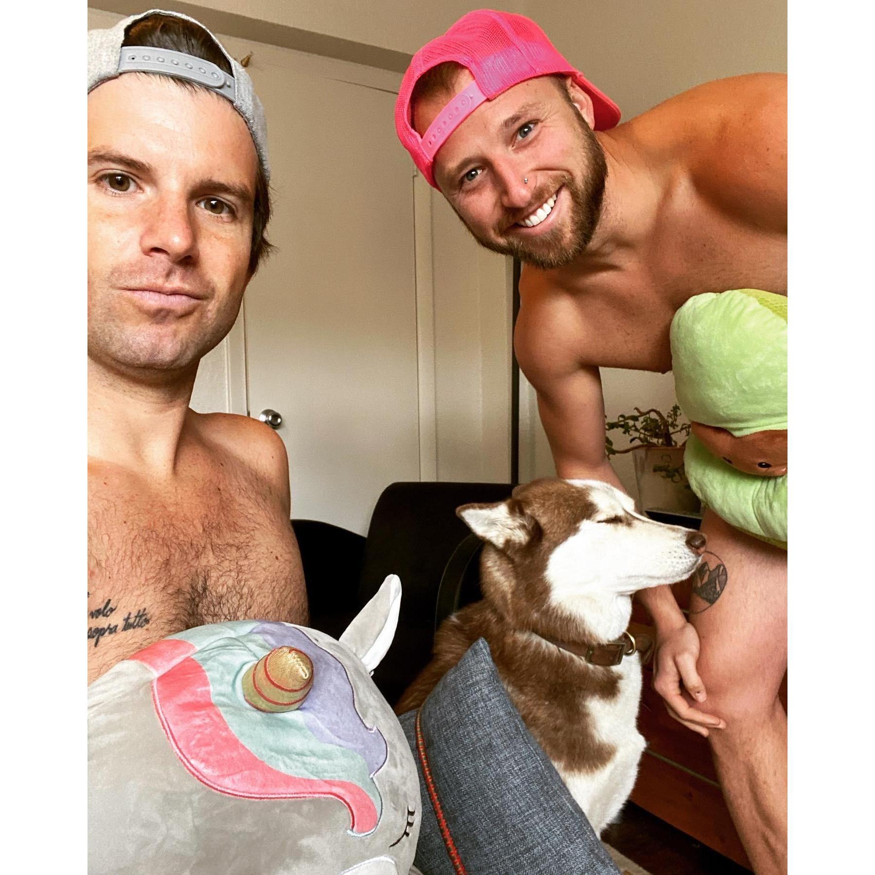 Ryan, Zander, and Isaac, jump on the COVID Pillow Challenge.