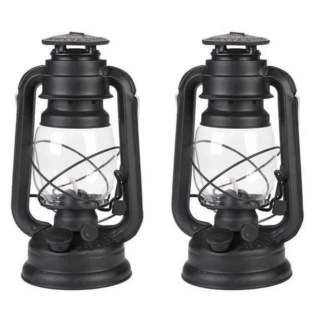 Lamplight 52664 Farmer's Lantern, Black, Original Version, Brown (Pack of 2)