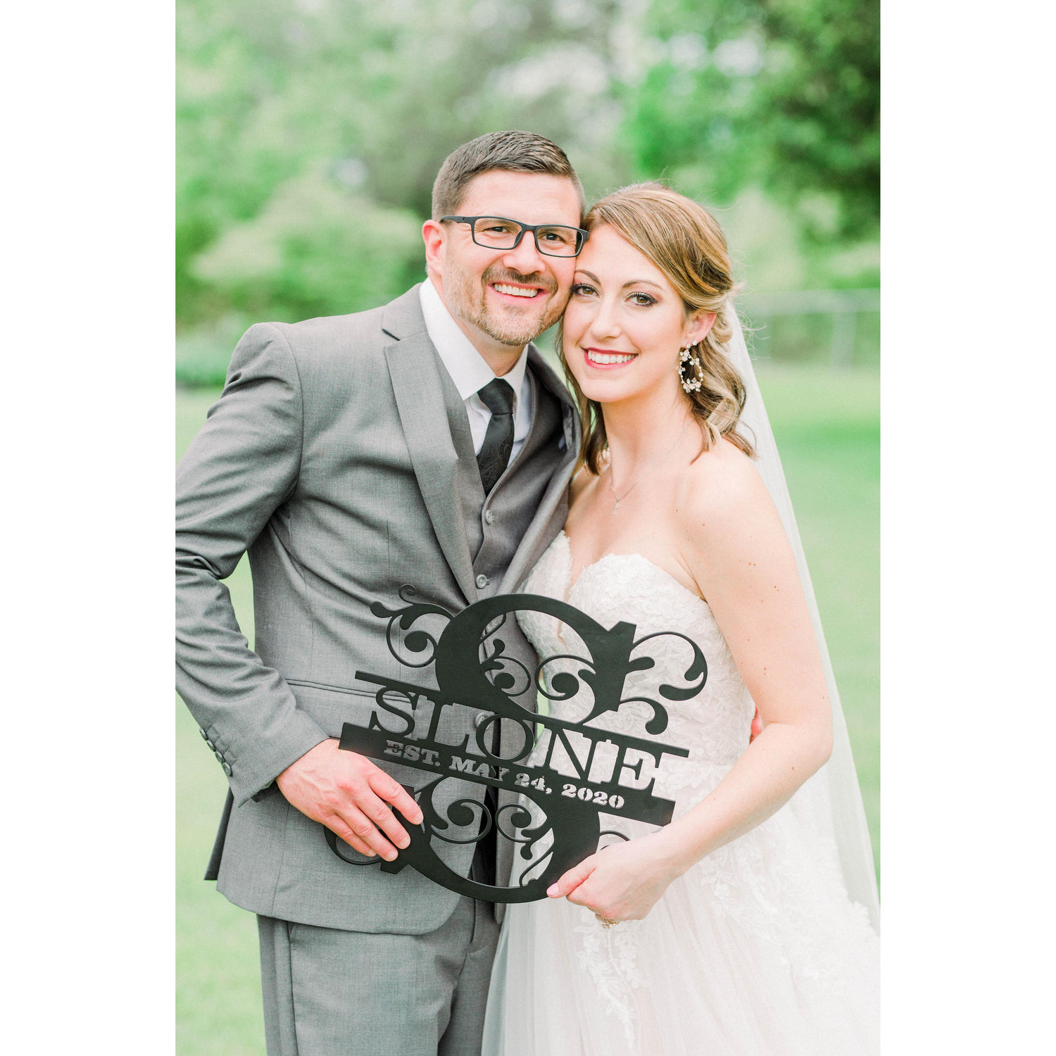 Our videographer surprised us with this sign on our wedding day! Where we weren't sure if we could continue on our date, we had nothing made with it! So, this gift was such a wonderful surprise!