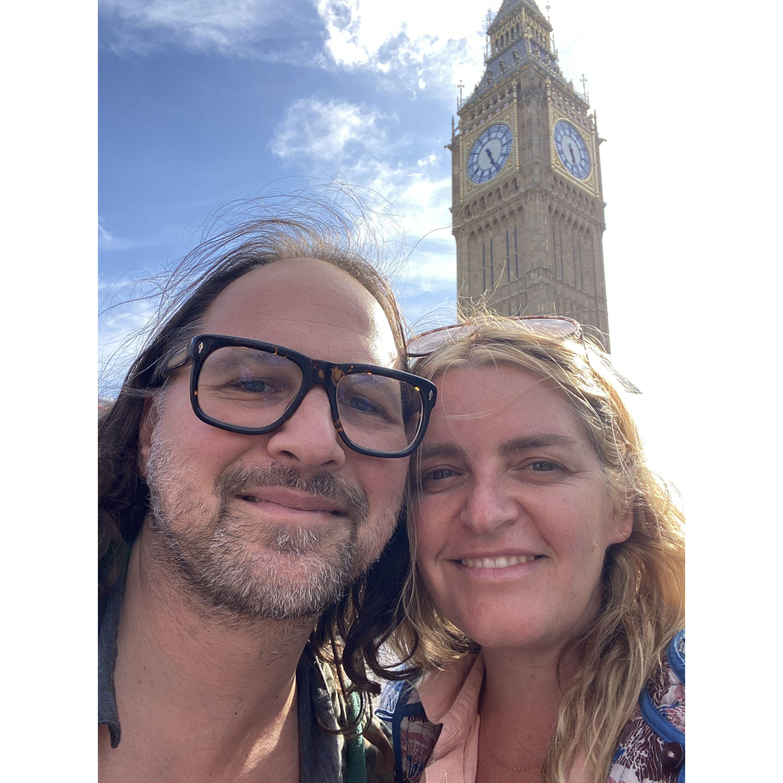 Big Ben and London Bridge (maybe)